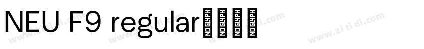 NEU F9 regular字体转换